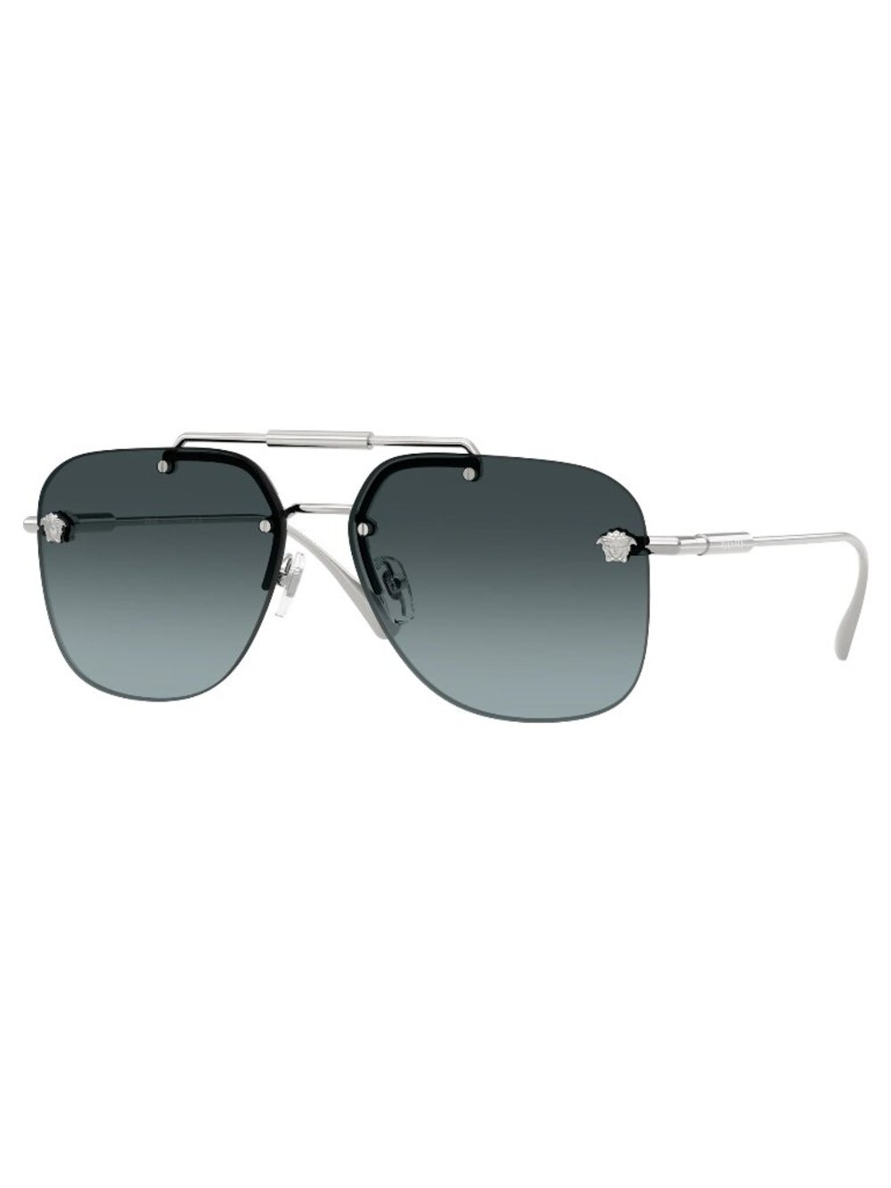 NEW VERSACE VE2296 1000/V1 SUNGLASSES SILVER MEN EYEWEAR VERSACE VE2296 1000V1